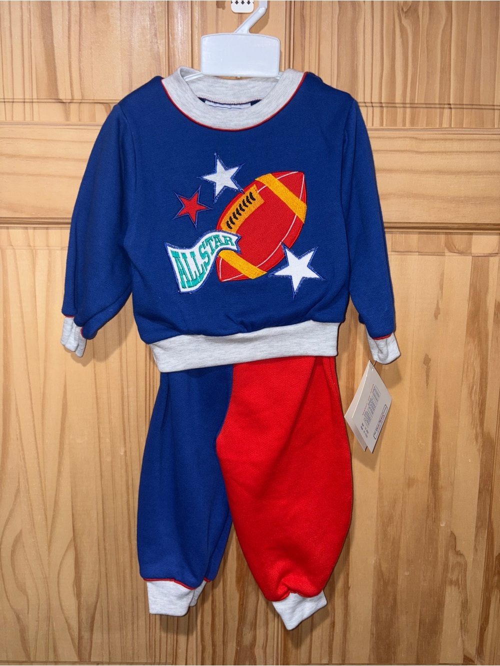 Vintage Doe-Spun Baby Outfit 2pc Set 18 M - Rare- NWT